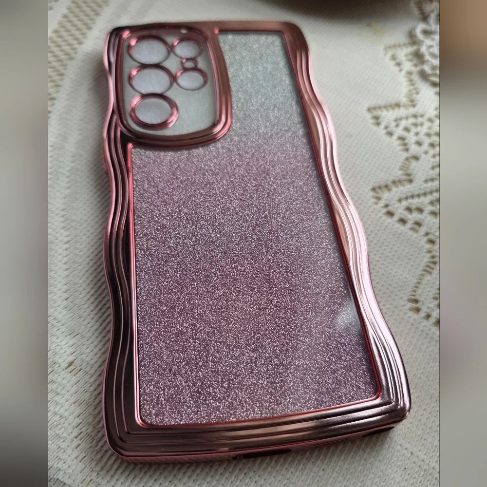 Samsung Galaxy S22 Ultra Elegant Pink Glitter Phone Case